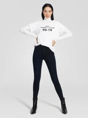 Nobody Denim Siren Skinny Ankle in Power Black