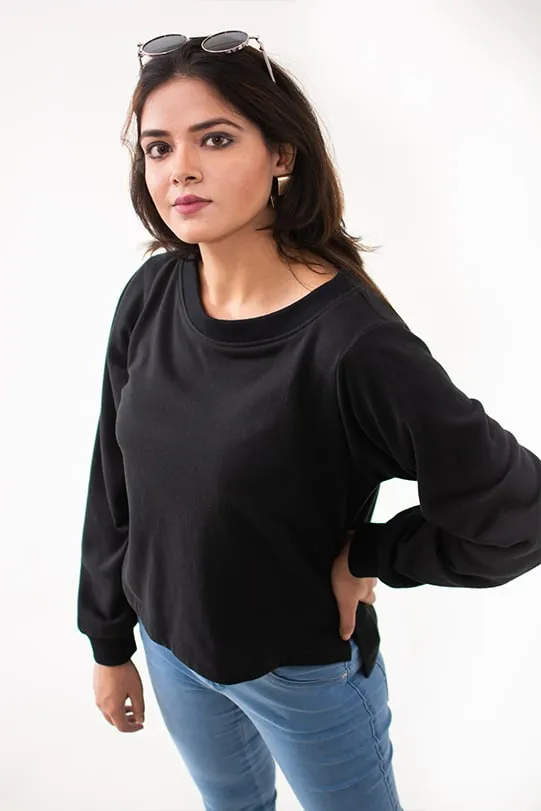 Norah Black Warm Pullover