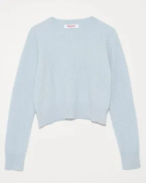 Organic by John Patrick Cora Cashmere Thermal Pullover Aqua
