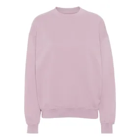 Organic Oversized Crew - faded pink
