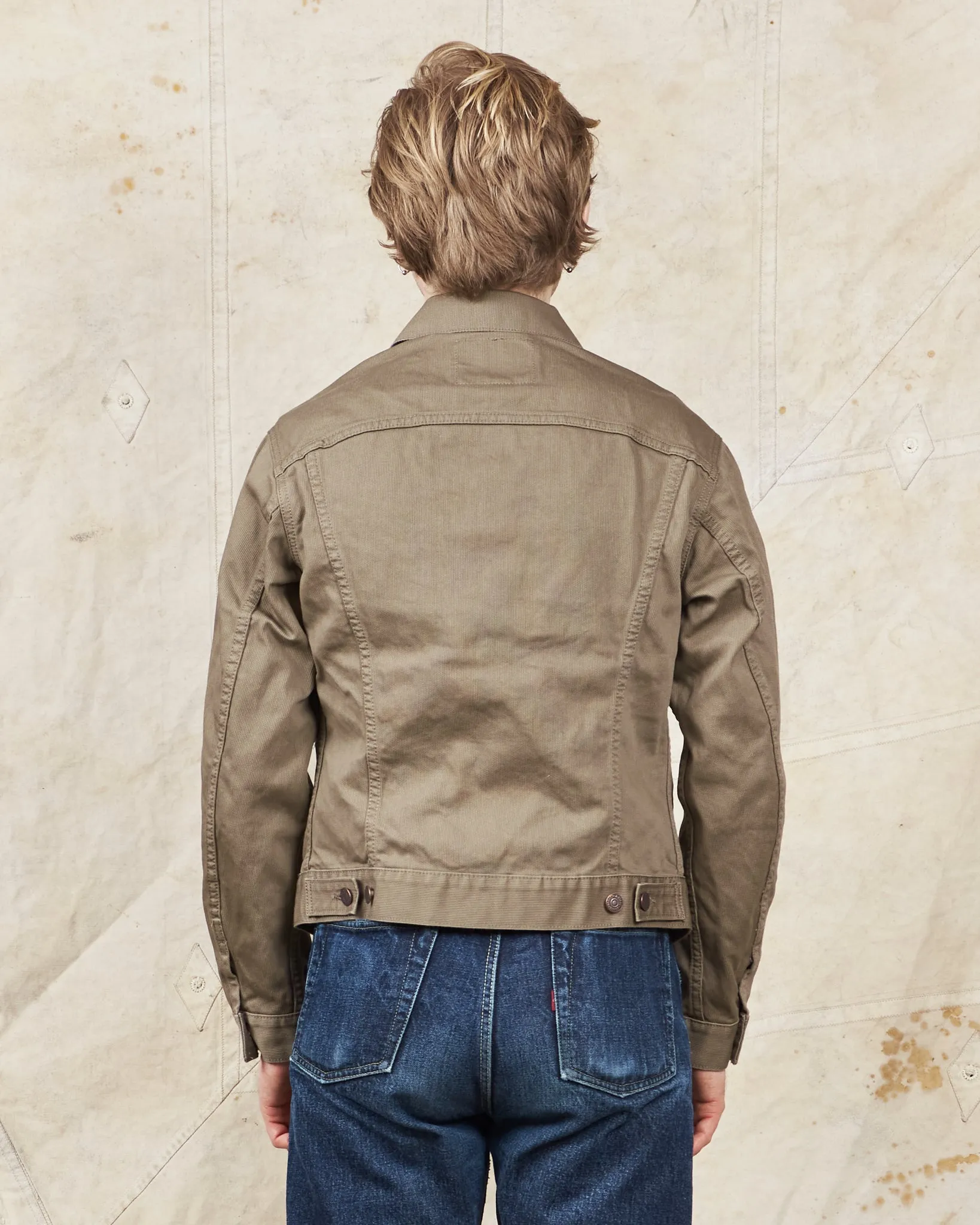 Orslow 60's Cotton Pique Jacket Dusty Olive