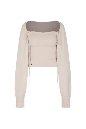 [PAIN OR PLEASURE] FW 23 DAPHNE CARDIGAN SET (FW ver.) oyster