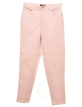 Pale Pink Tapered High Waist Jeans - W29 L30