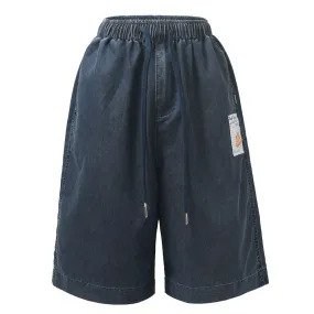 Patch Decoration Denim Shorts For Men