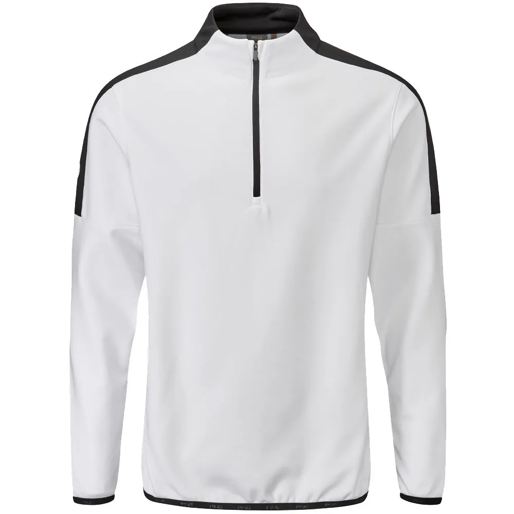 Ping Frankie 1/2 Zip Pullover - White/Black
