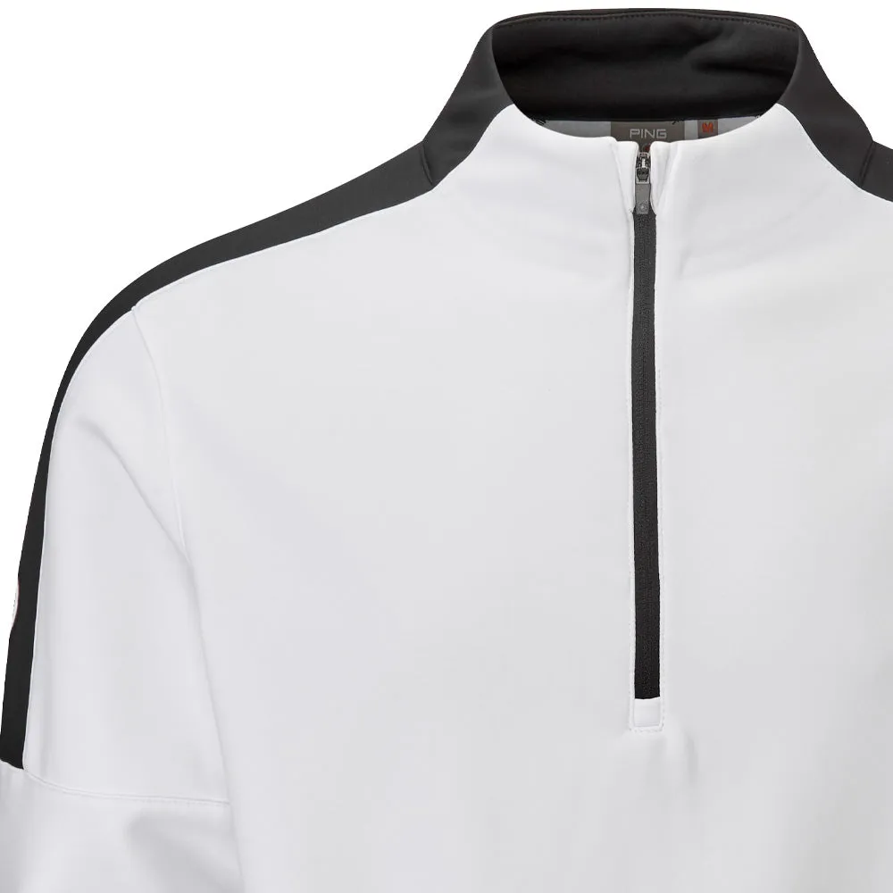 Ping Frankie 1/2 Zip Pullover - White/Black