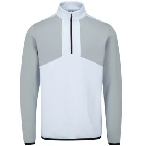 Ping Keon 1/2 Zip Pullover - White/Pearl Grey