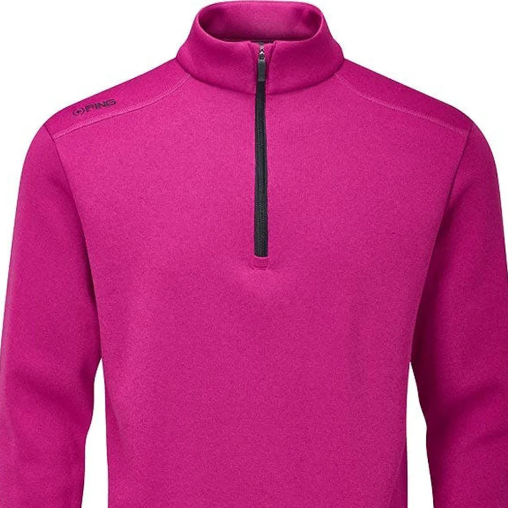 Ping Ramsey 1/2 Zip Pullover - Raspberry Marl