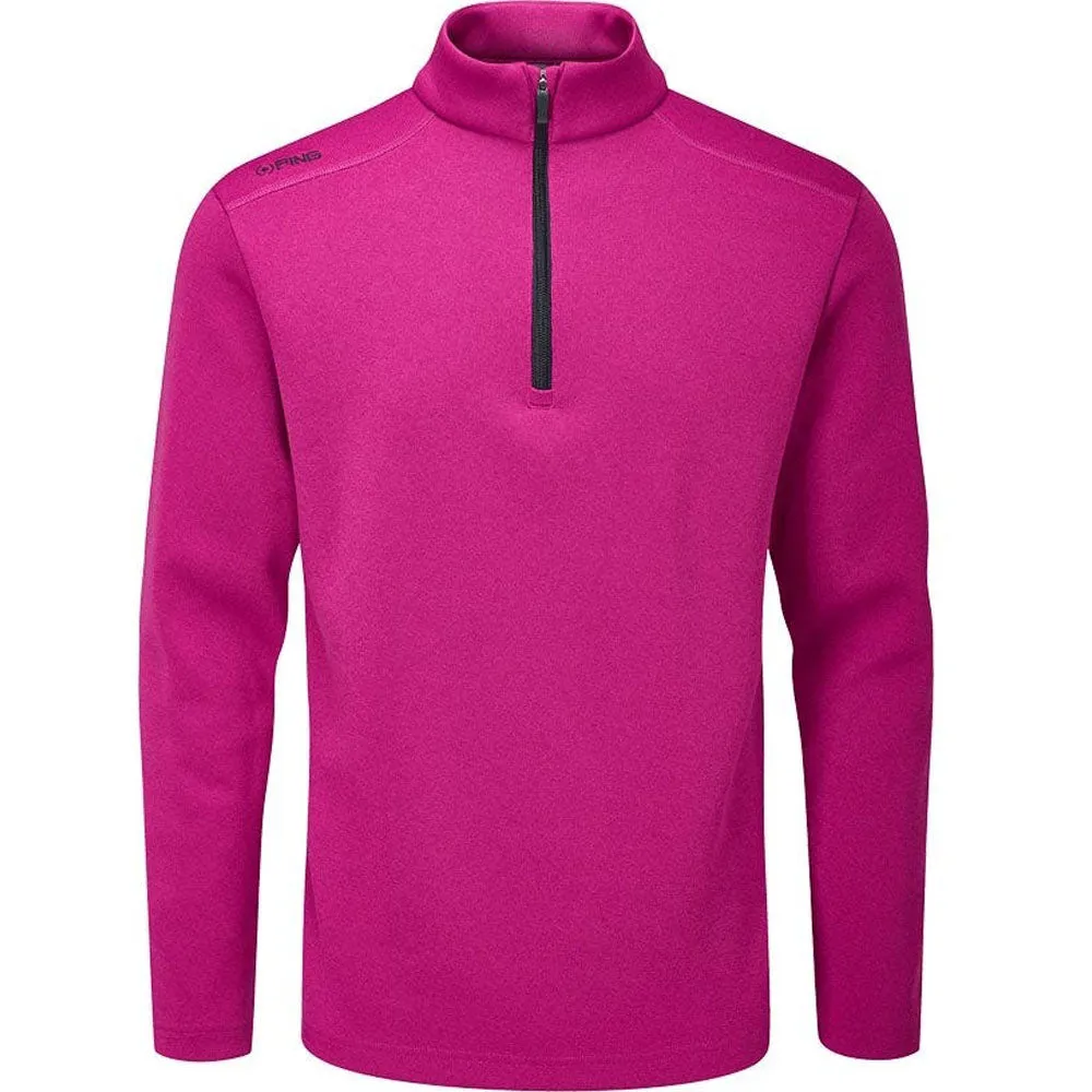 Ping Ramsey 1/2 Zip Pullover - Raspberry Marl