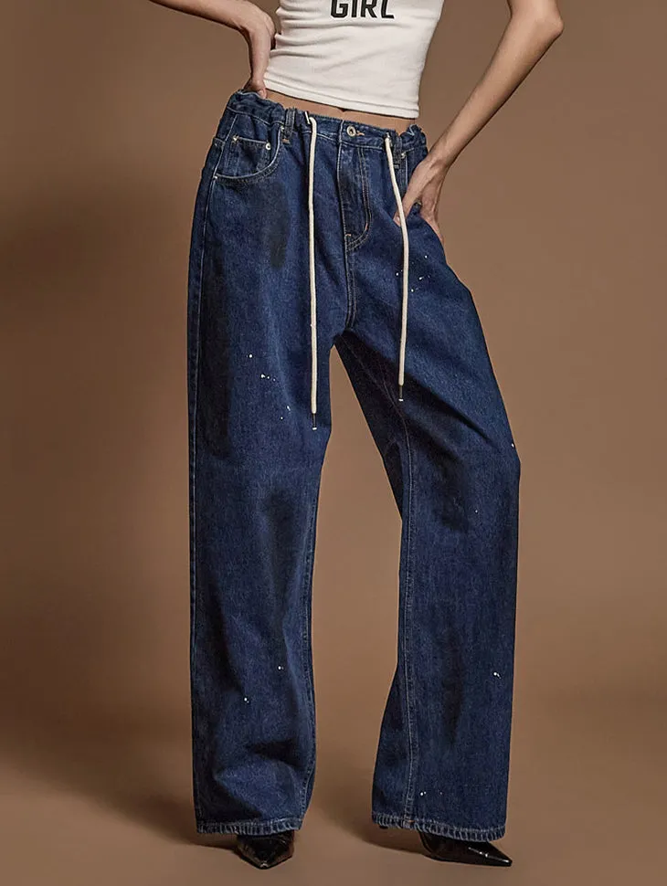 PJ550 Paint Textured String Jeans