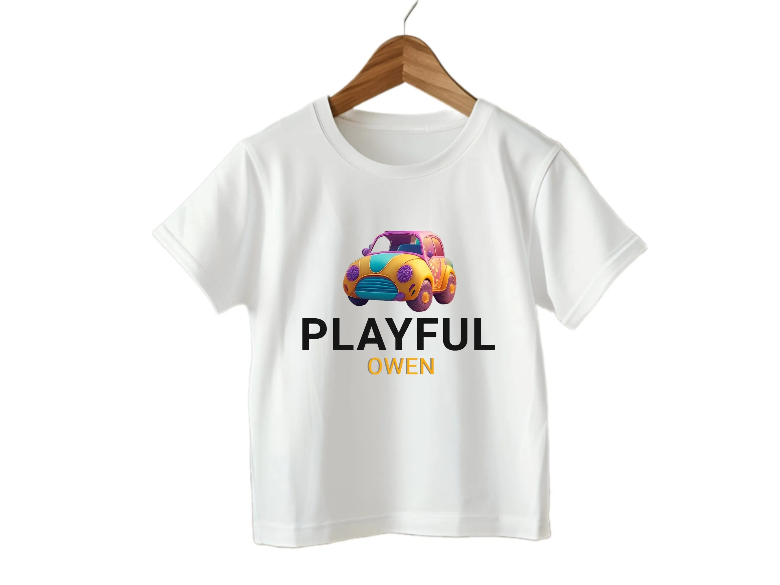 Playful and Fun Personalized Name Short Sleeve Baby Bodysuit Gift for Birthdays