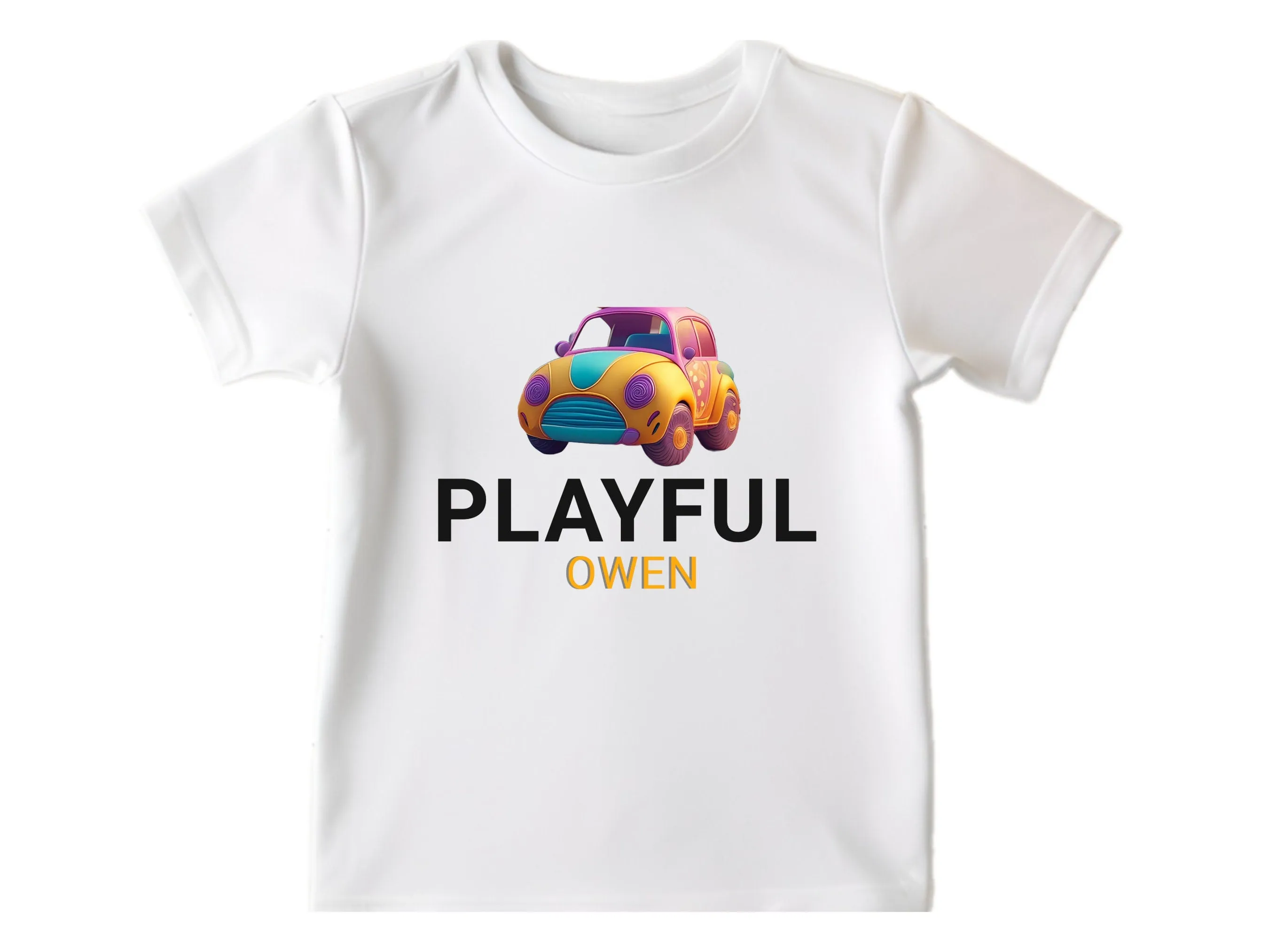 Playful and Fun Personalized Name Short Sleeve Baby Bodysuit Gift for Birthdays