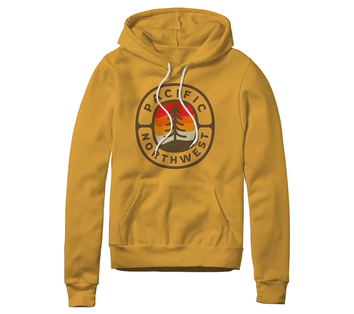 PNW Sunset Tree Pullover Hoodie