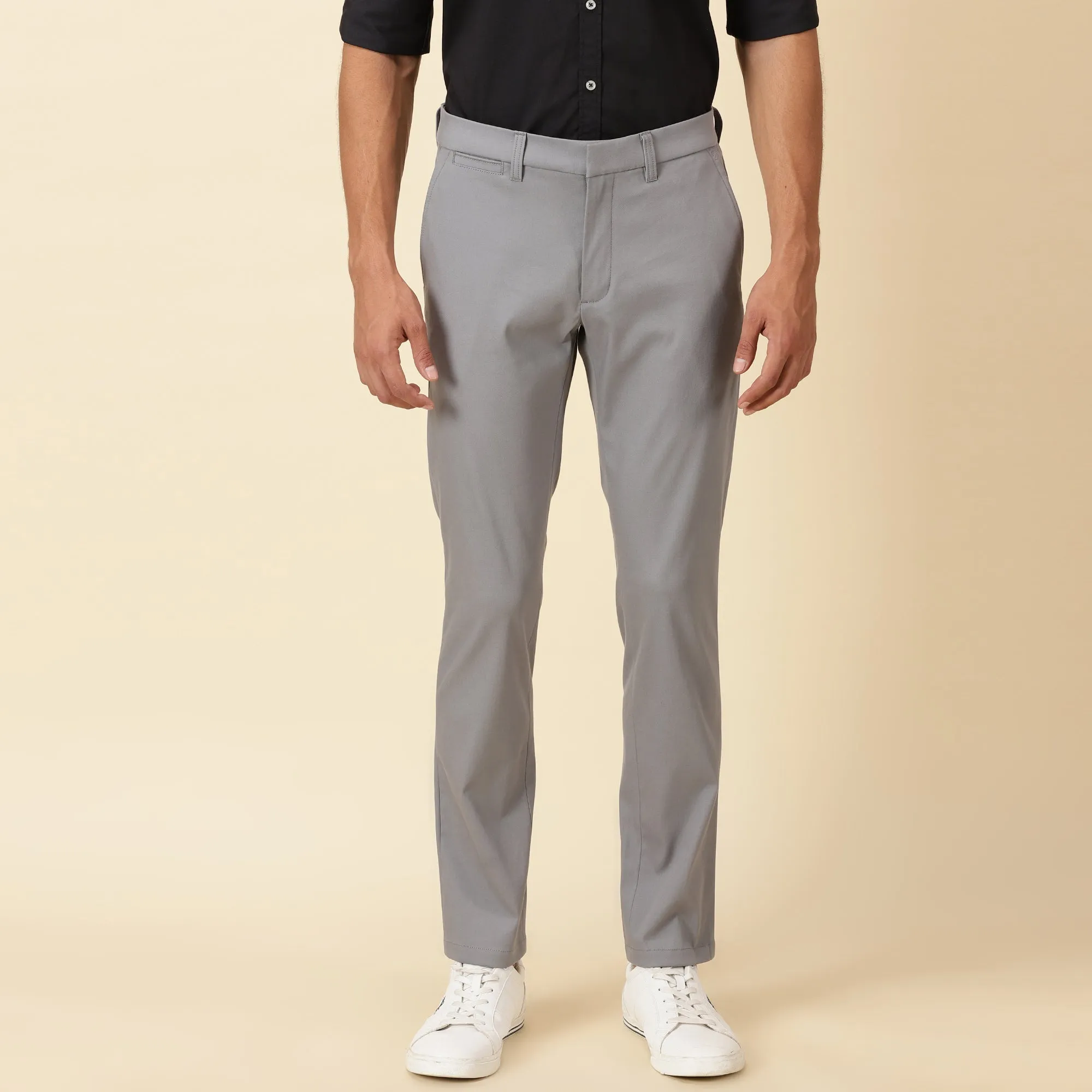 Regular Fit Luxe Chinos - Frost Grey