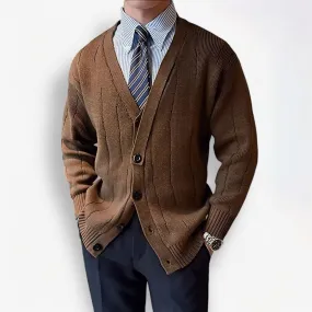 Retro v-shape winter cardigan