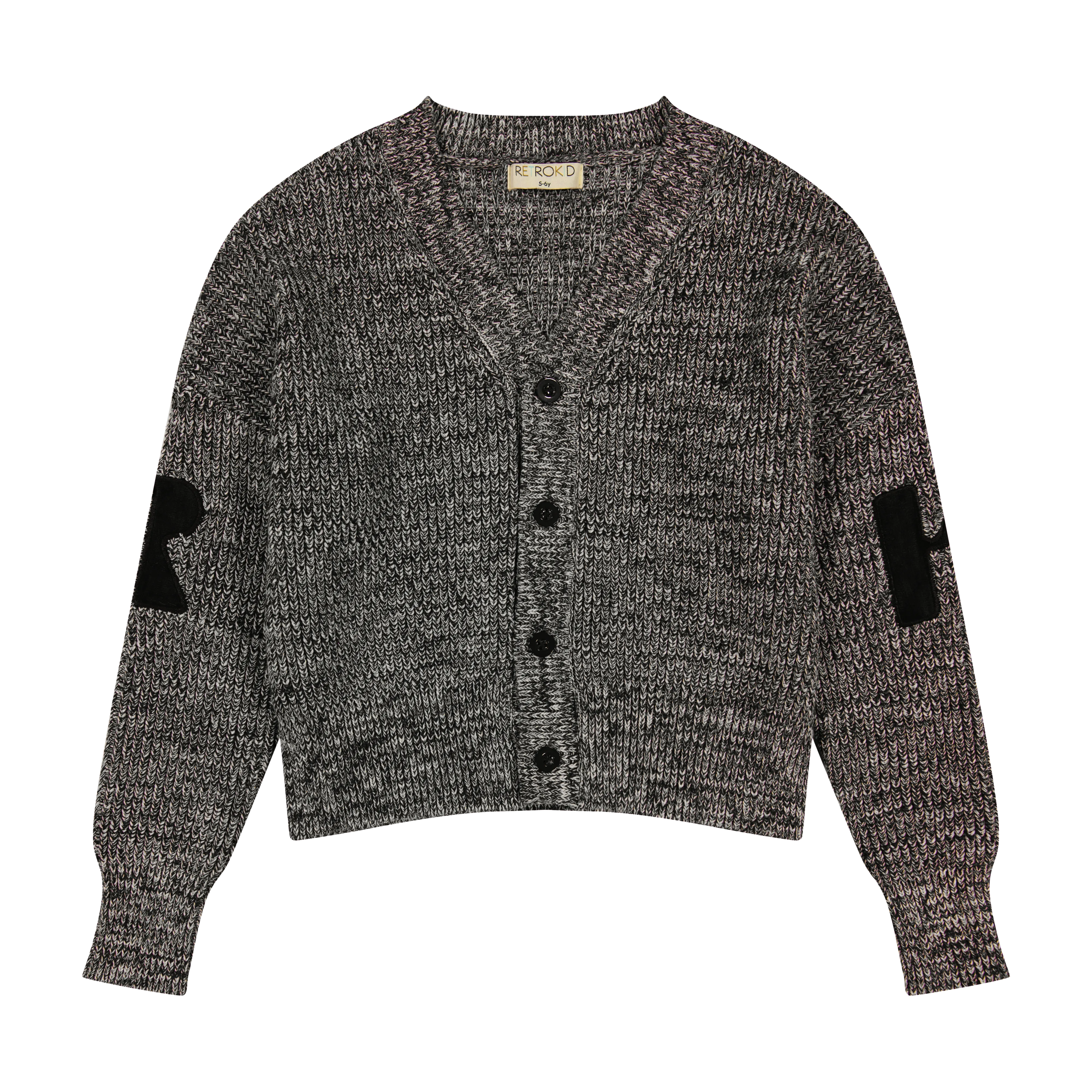 Retrokid Black/Cream Nora Knit Cardigan