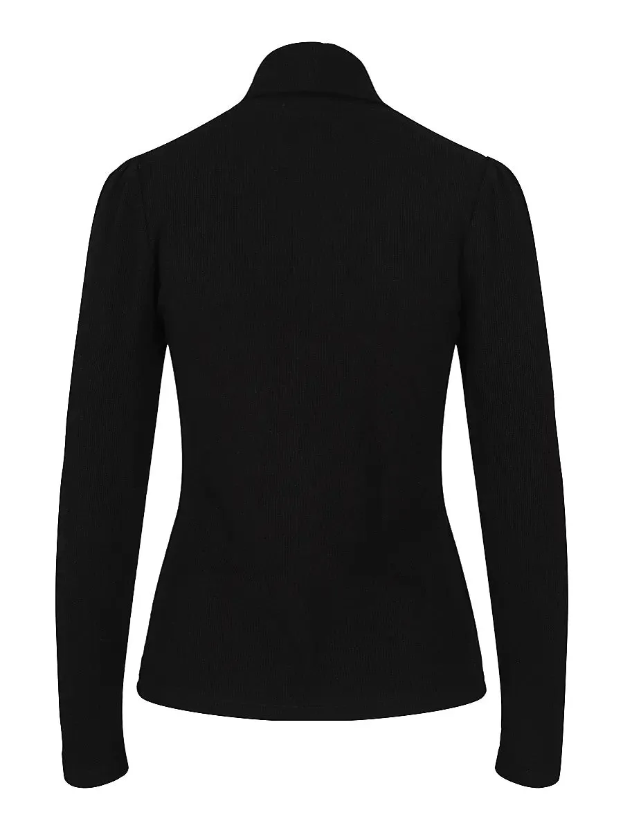 Rib Rollneck Black