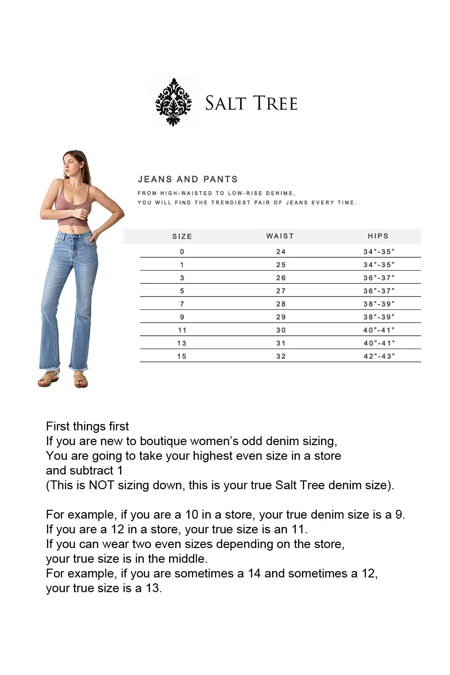 Risen Jeans - High Rise Wide Flare Patch Pocket Jeans - PW21004