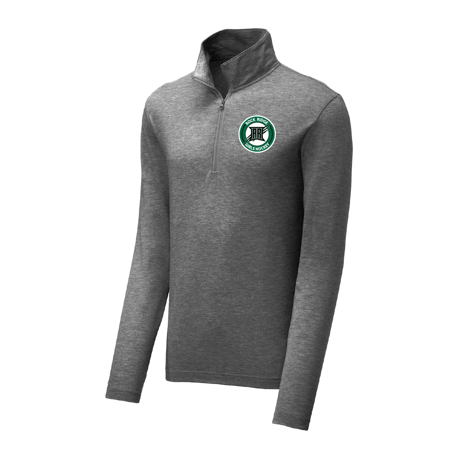 Rock Ridge Girls Hockey UNISEX Tri-Blend Wicking 1/4-Zip Pullover