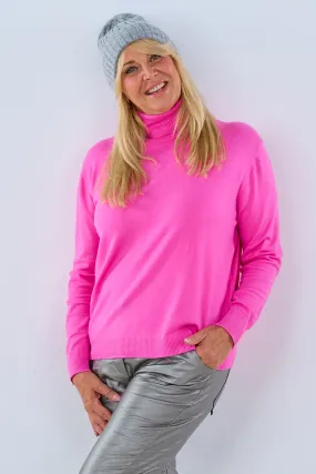 Rollkragen Pulli "Senora", pink