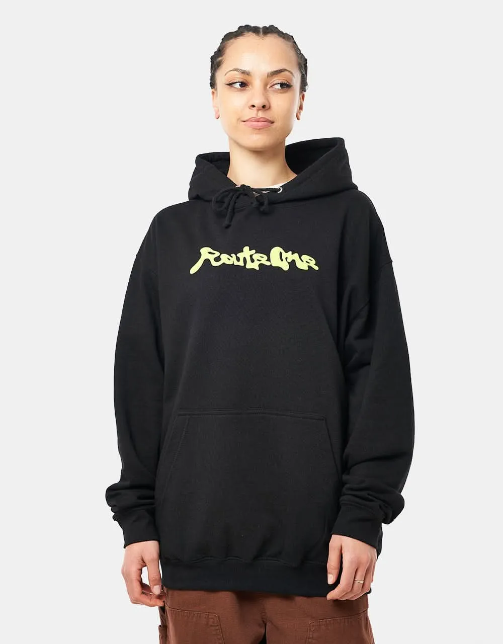 Route One Fluidity Pullover Hoodie - Deep Black