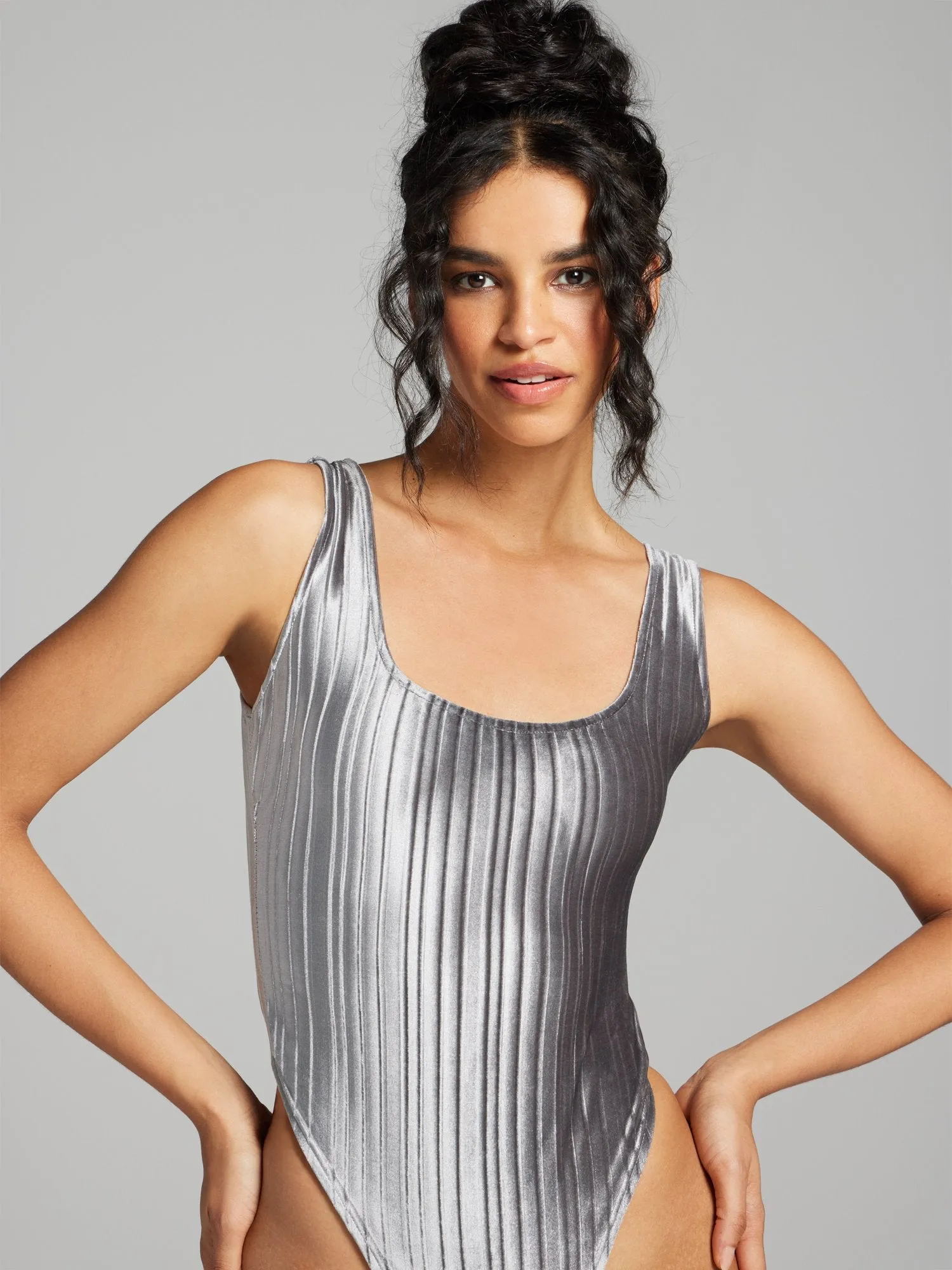 Rumi Velvet Scoopneck Bodysuit