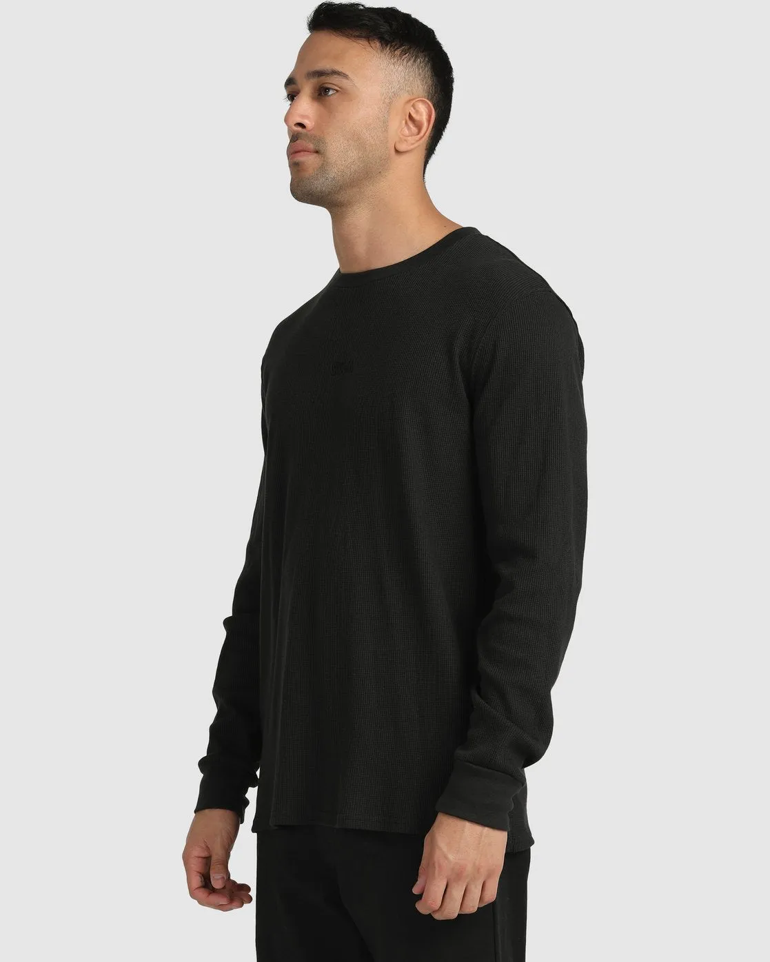 RVCA Warp Waffle Long Sleeve - Black