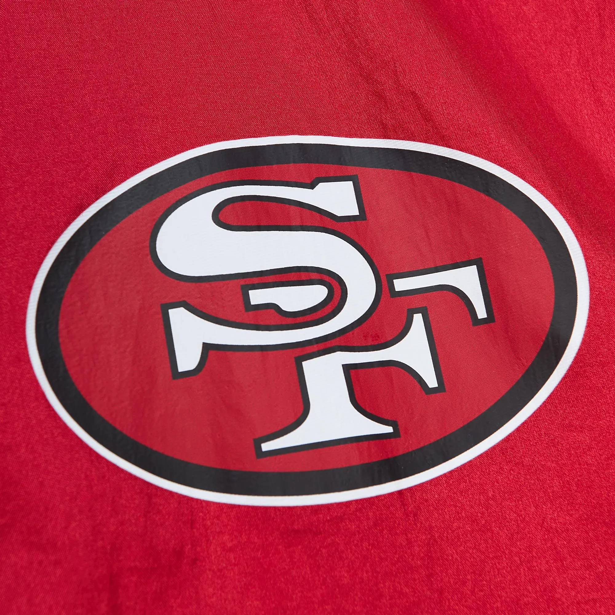 SAN FRANCISCO 49ERS MEN'S TEAM OG FAITHFUL TO THE BAY ANORAK PULLOVER WINDBREAKER