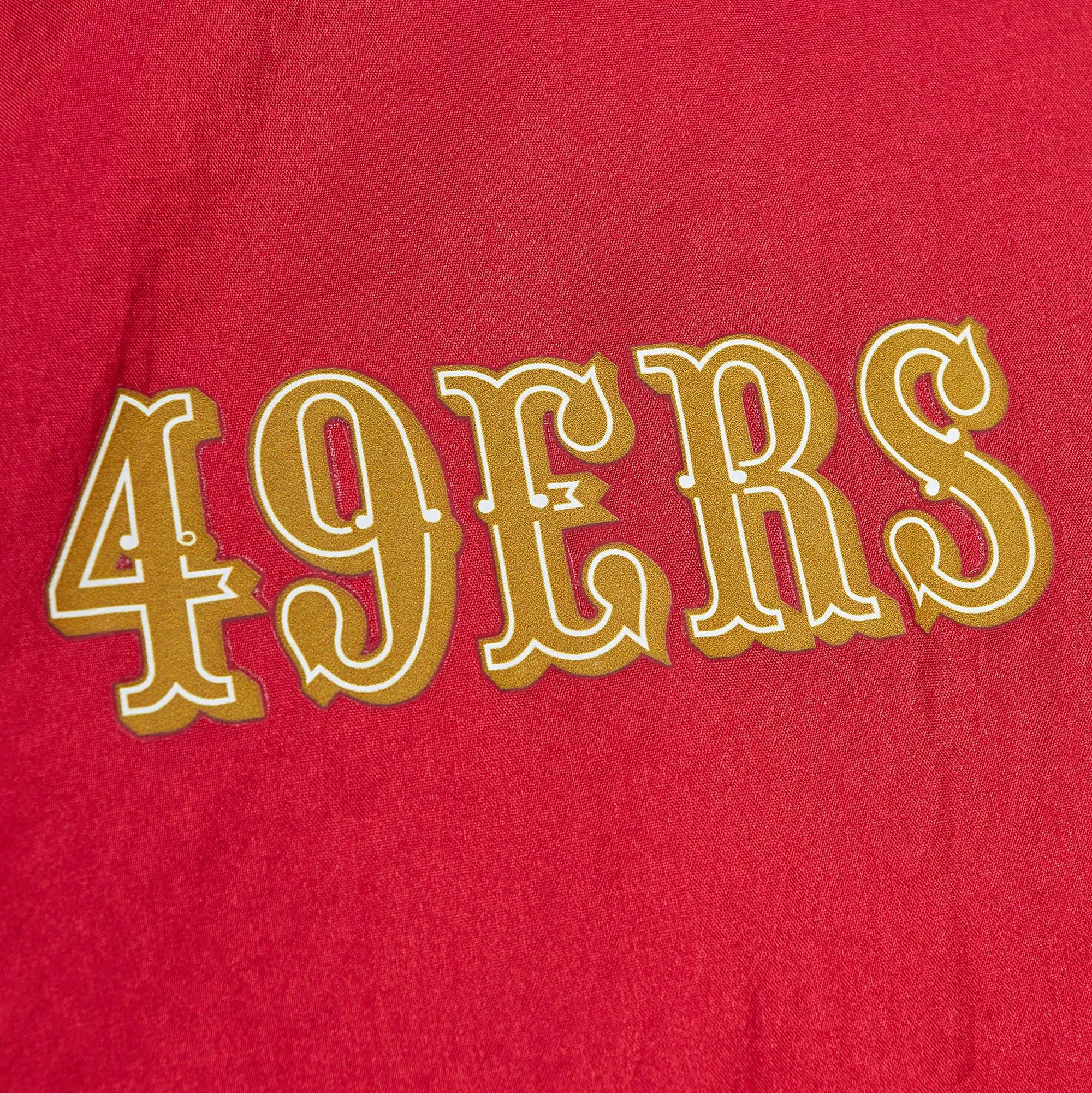 SAN FRANCISCO 49ERS MEN'S TEAM OG FAITHFUL TO THE BAY ANORAK PULLOVER WINDBREAKER