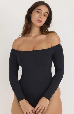 Smooth bodysuit zwart