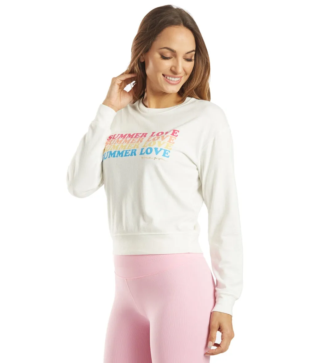 Spiritual Gangster Summer Love Crew Neck Savasana Pullover