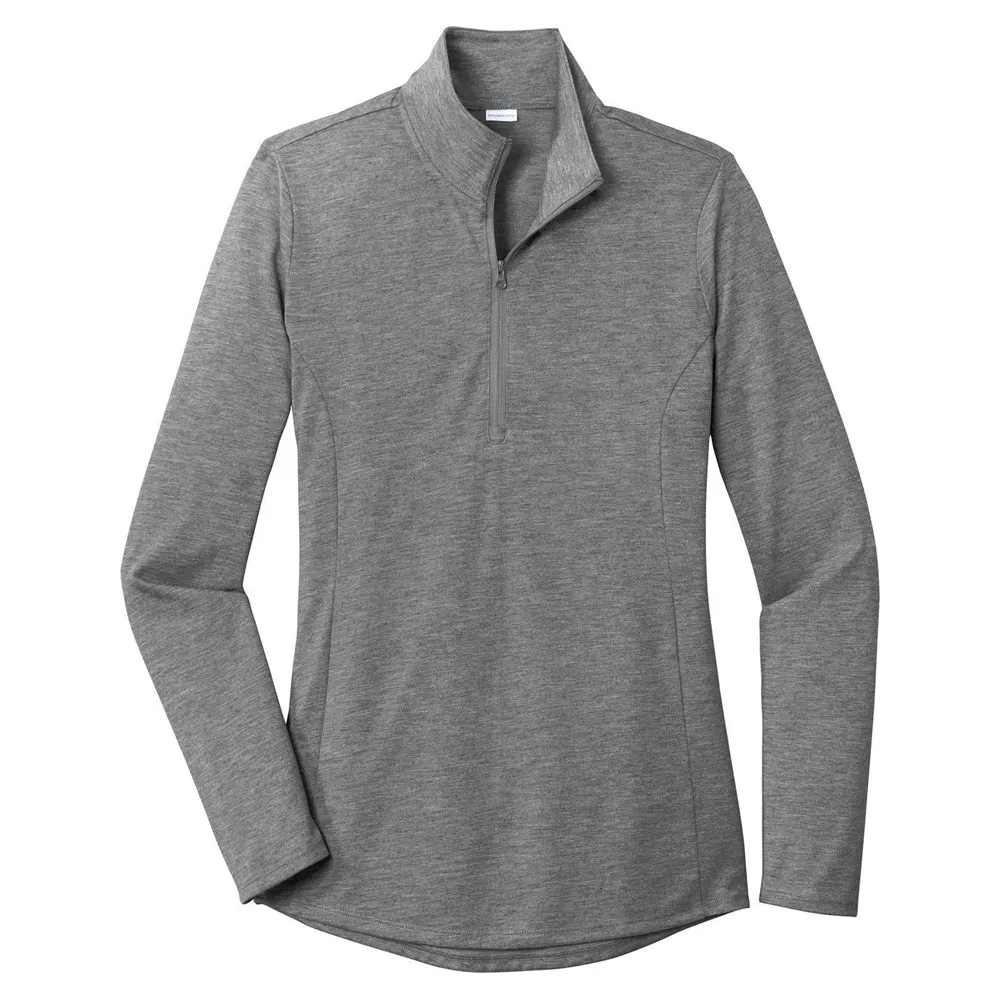 Sport-Tek ® Ladies PosiCharge ® Tri-Blend Wicking 1/4-Zip Pullover