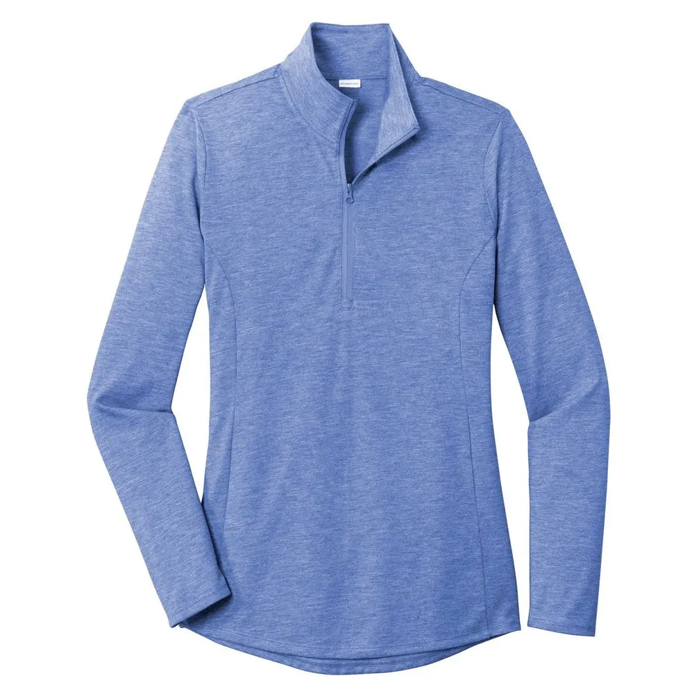 Sport-Tek ® Ladies PosiCharge ® Tri-Blend Wicking 1/4-Zip Pullover