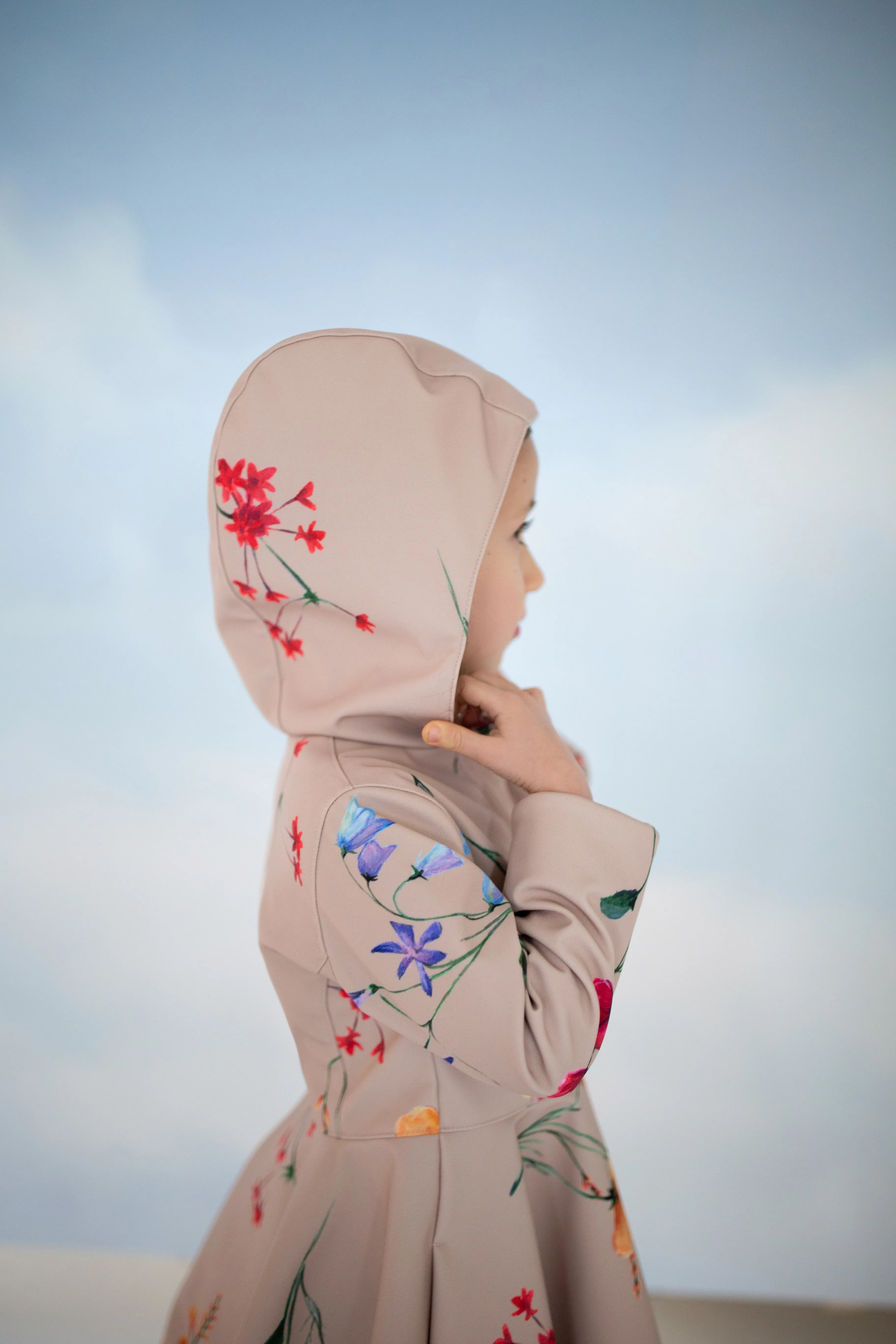 'Spring Bloom' Girls coat in size 98/104 (with imperfection)