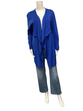 St. John Cardigan Wool Open Blue Size: XL