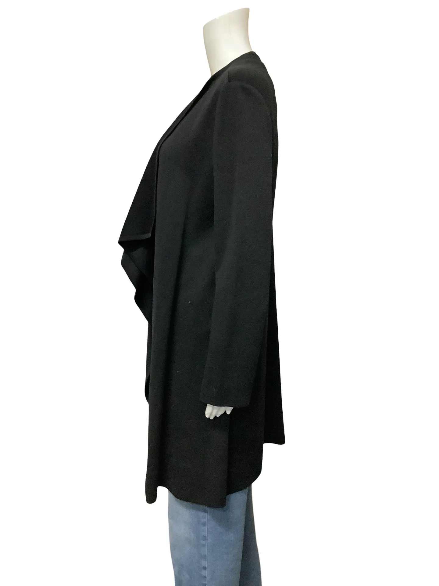 St. John Open Front Sweater Black Size: M