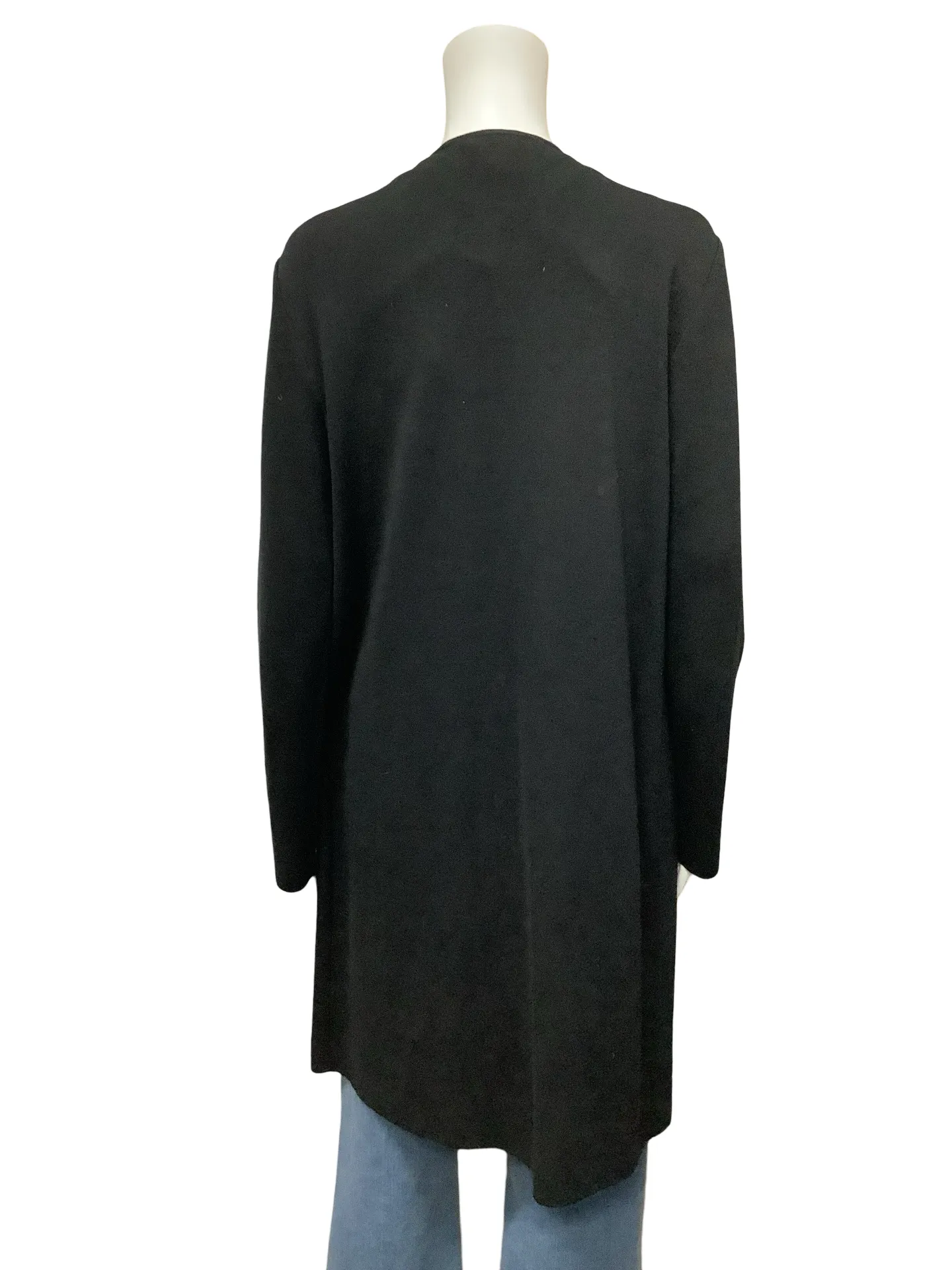 St. John Open Front Sweater Black Size: M