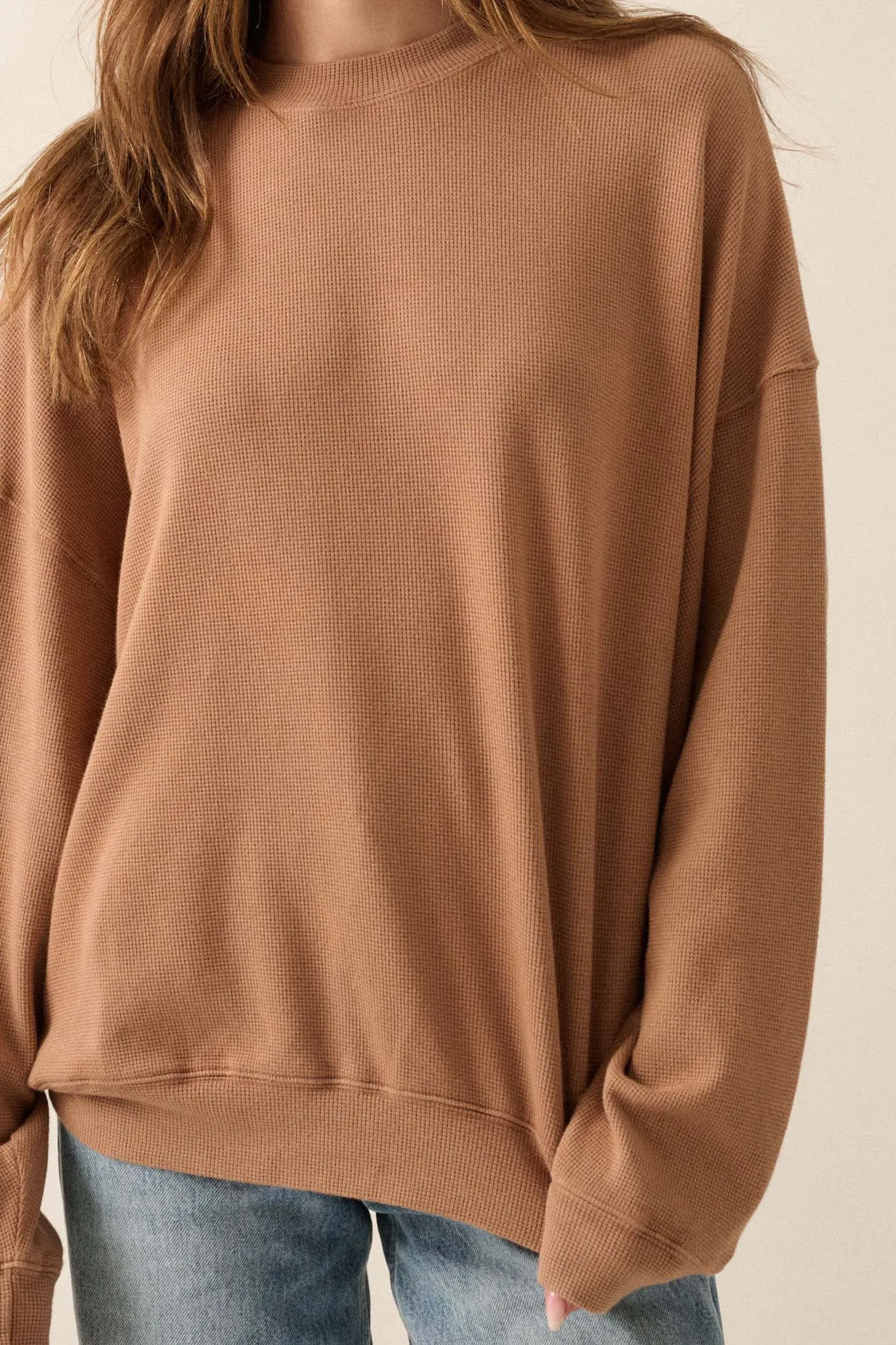 Stay Toasty Garment Dyed Thermal Pullover Top