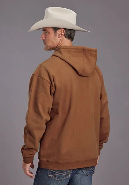 Stetson Men's Earth Orange Horse Rider & Star Hoodie