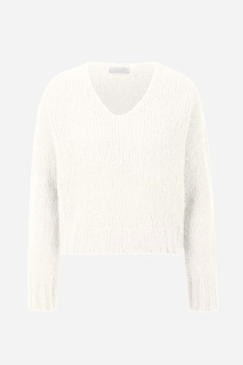 Strickpullover mit V-Ausschnitt