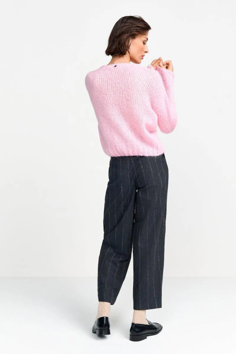 Strickpullover mit V-Ausschnitt