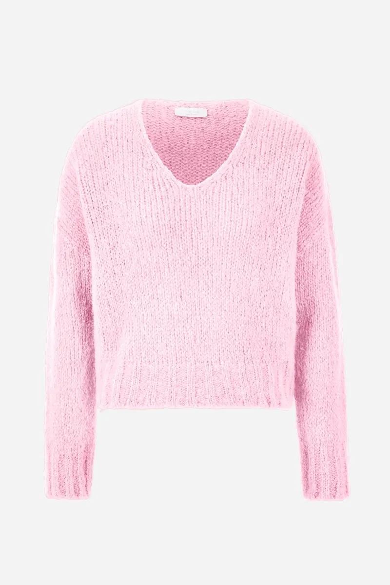 Strickpullover mit V-Ausschnitt