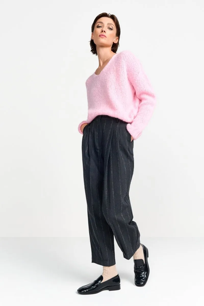 Strickpullover mit V-Ausschnitt