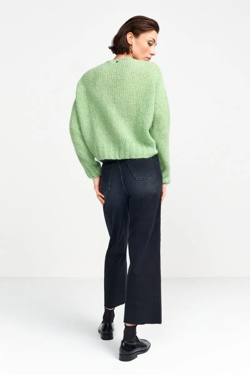 Strickpullover mit V-Ausschnitt