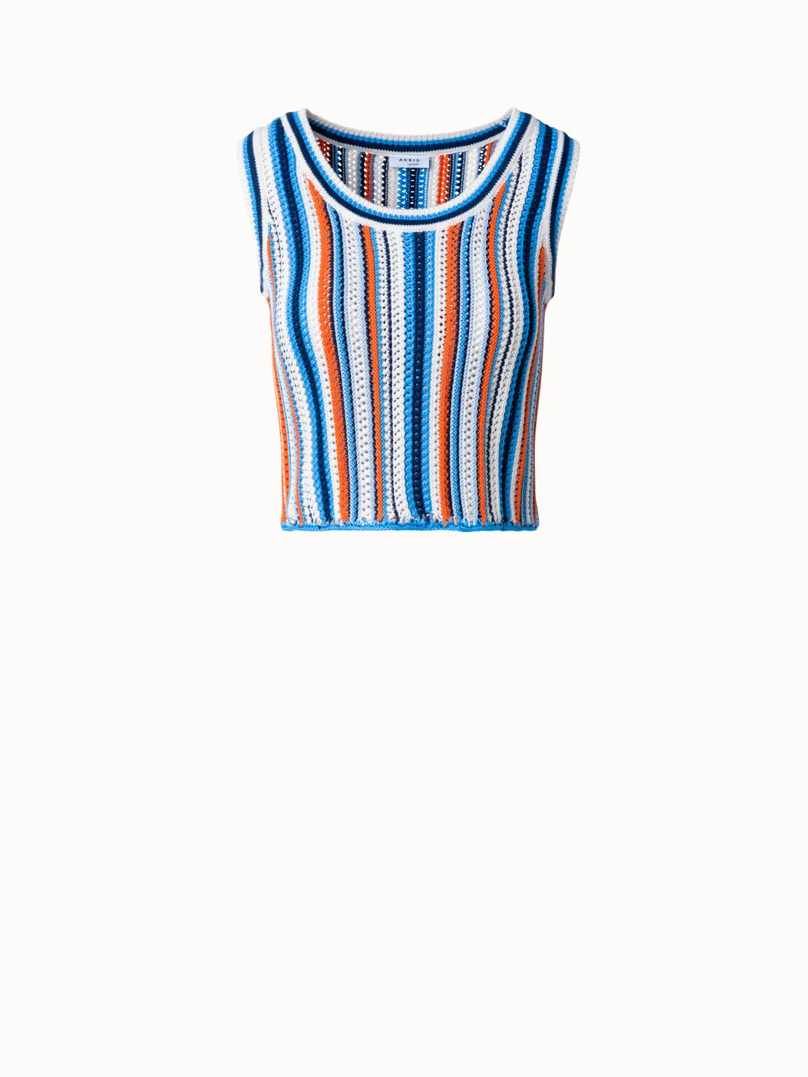 Striped Short Knit Top