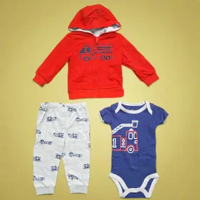 Sugar Baby - 3 Pieces - Suit Set - Red - Thailand