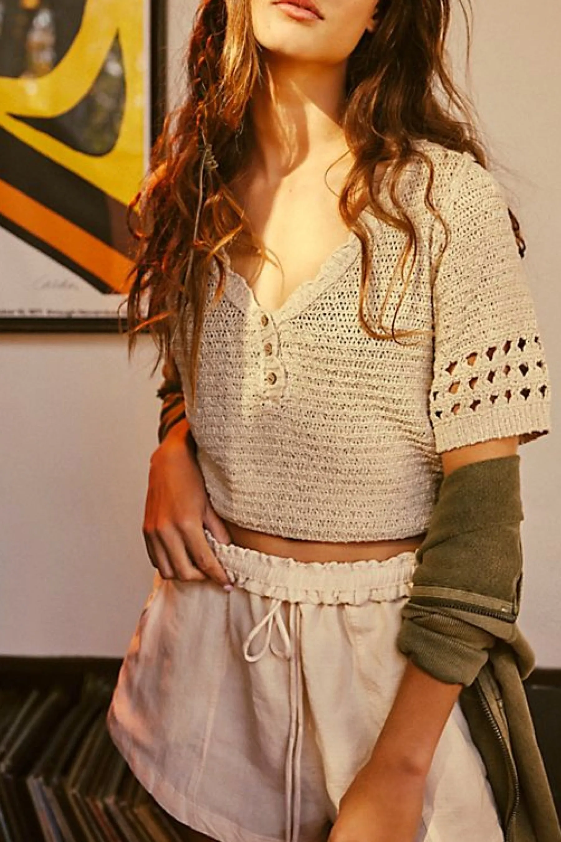 Summer Khaki Bree Pullover