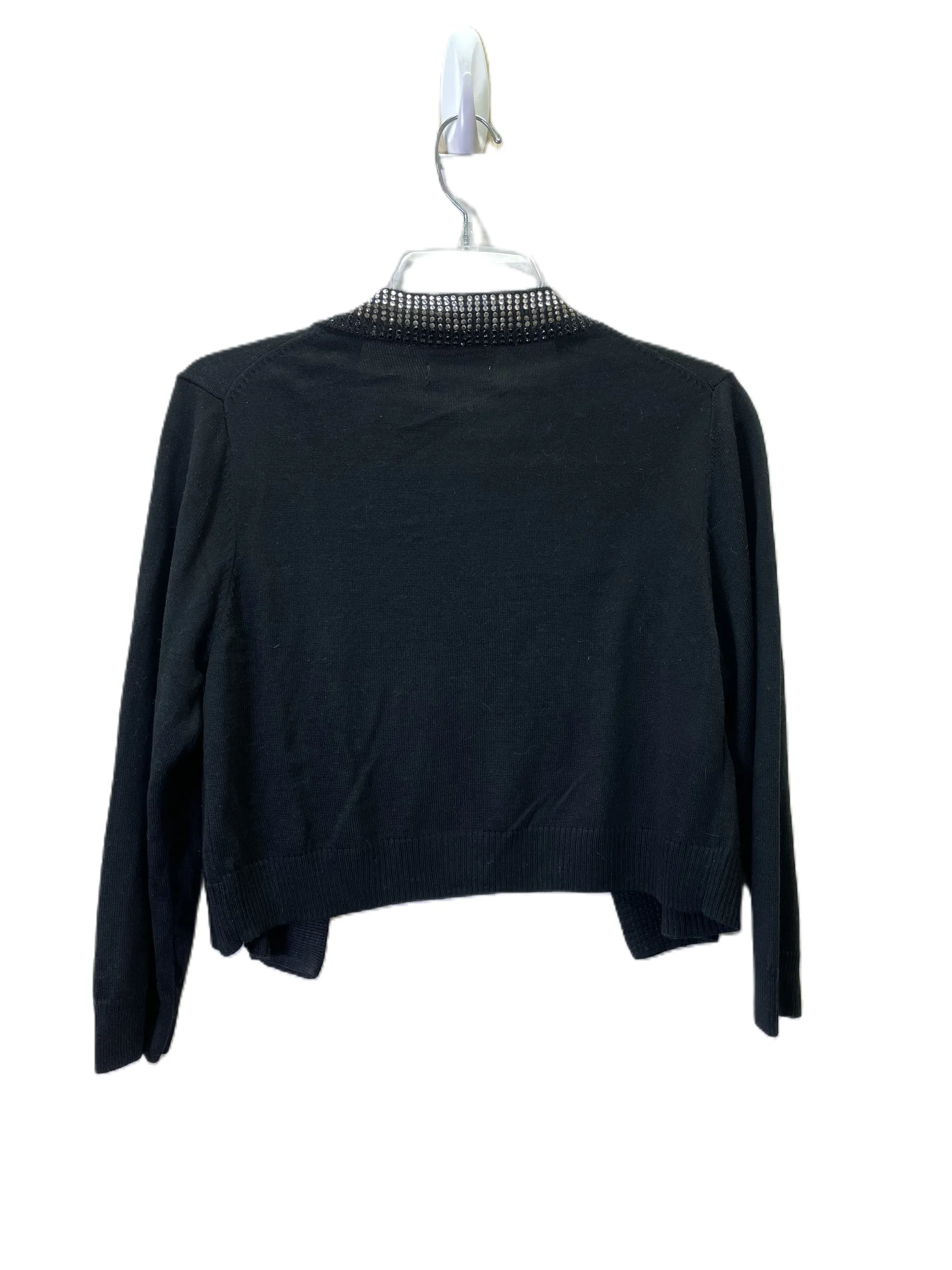 Sweater Cardigan By Calvin Klein In Black, Size: 1x