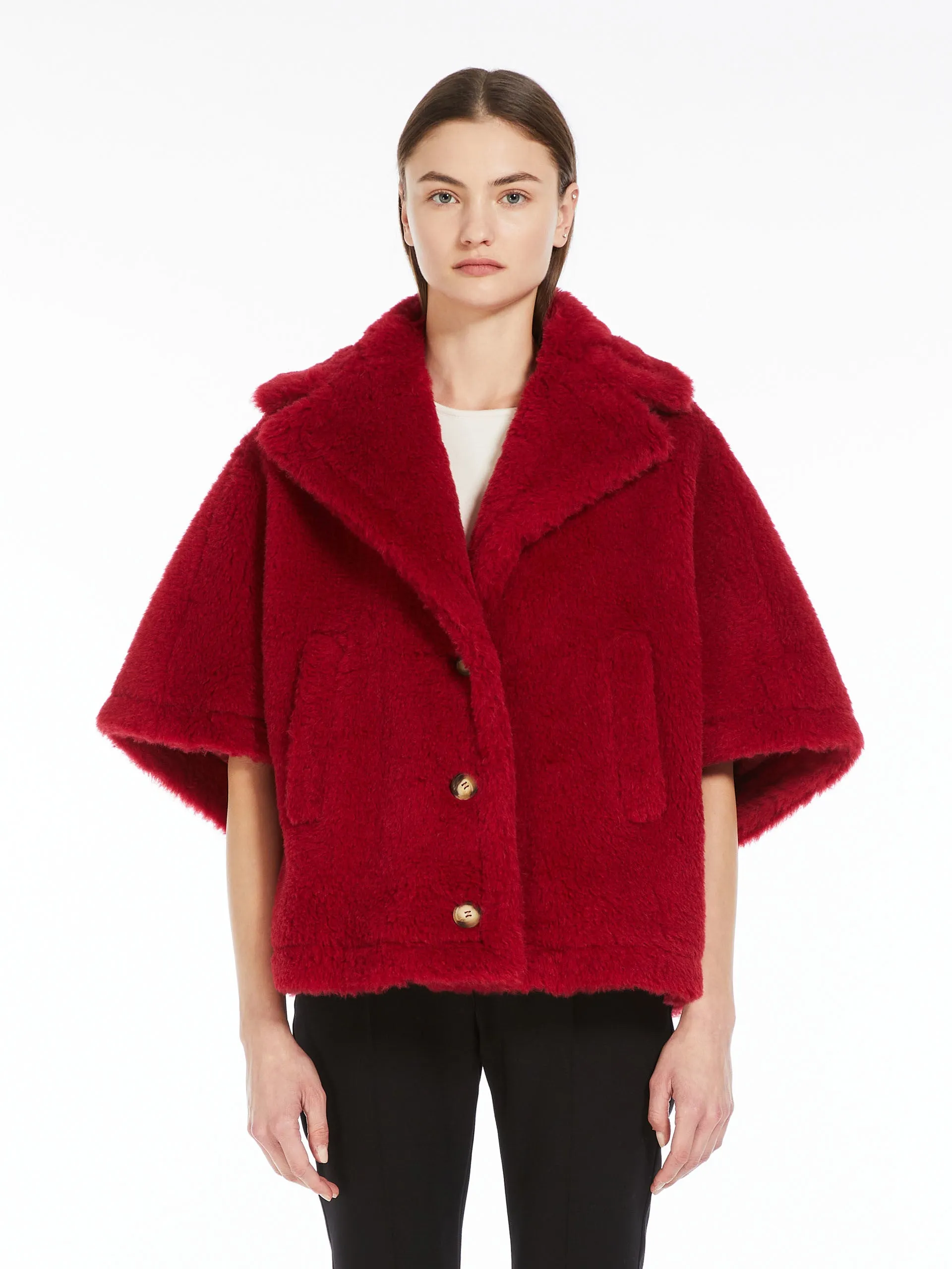 Teddy fabric short cloak