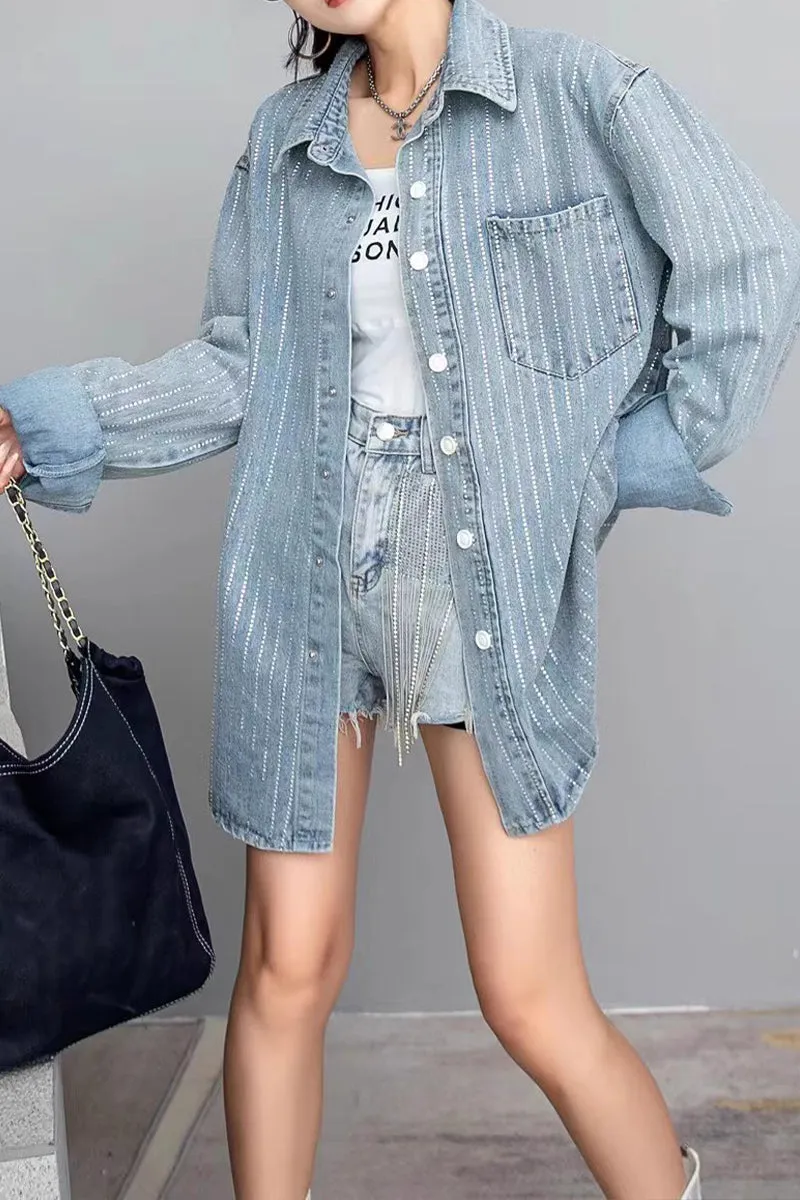 TF741 Mid-length Denim Jacket